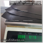BBQ GRILL BAKE MAT teflon non-stick reusable 40x33cm BLACK, 1pc